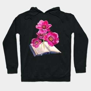 Book Of Flower, Flower Book, Flower And Book Hoodie